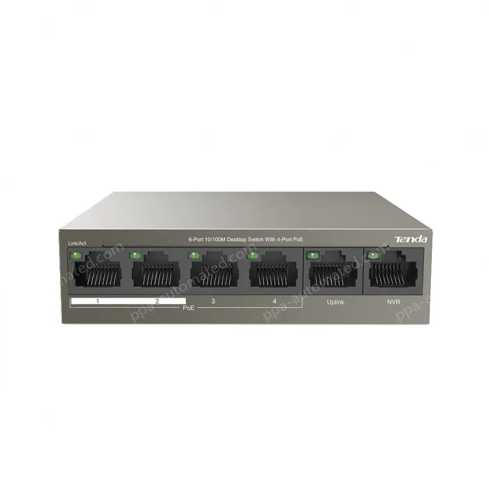 6-Port 10/100M Desktop Switch with 4-Port PoE