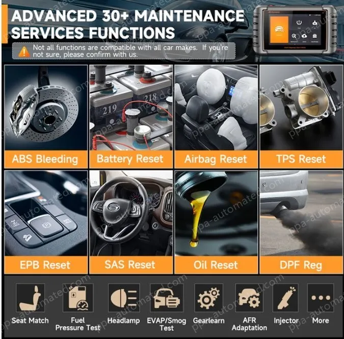 FOXWELL NT809TS OBD2 Automotive Full System Diagnostic Bidirectional Test TPMS Learn