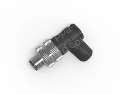 M12 3-hole male elbow connector