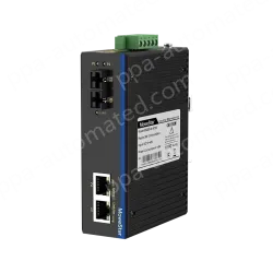 1 Port 100M F(x) + 2 Ports 10/100M T(x) Din Rail Industrial media converter