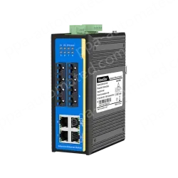 [100 Gigabit 4 Optical 4 Electrical] Ring Network Management Industrial Switch