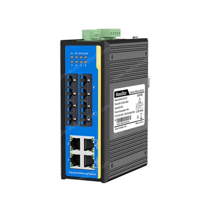 [100 Gigabit 4 Optical 4 Electrical] Ring Network Management Industrial Switch