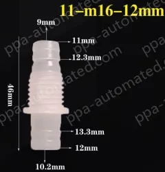 11-M16-12-Feed-through plastic connectors