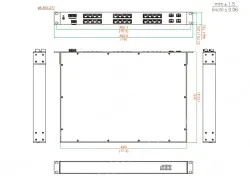 UOTEK 24+4G Rackmount 10/100M Unmanaged Industrial Ethernet Switch