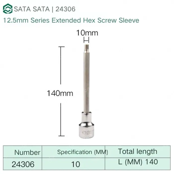 Dafei 10mm with a total length of 140mm-24306