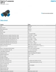 Push-in fittings QST-8(FESTO)