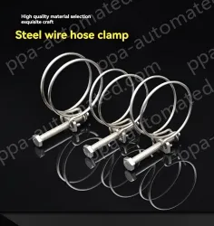 Double steel wire hose clamp 201 material 38-42*3 [wire diameter]