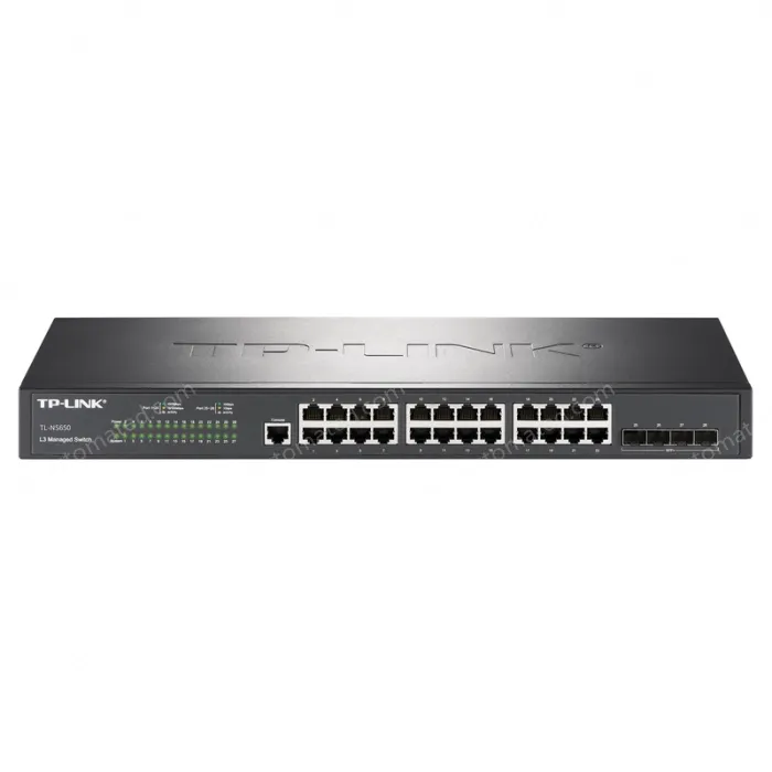 24 Gigabit RJ45 ports, 4 Gigabit SFP+ ports Layer 3 network management switches