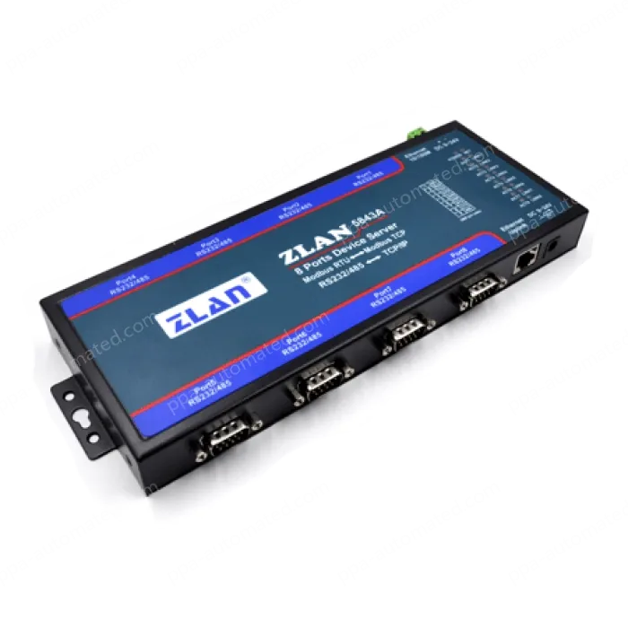 8 RS232 serial ports, 8 RS485 serial ports Serial Device Server