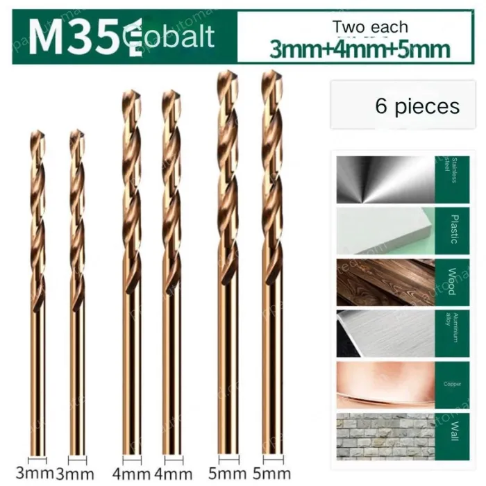 3mm, 4mm, 5mm each