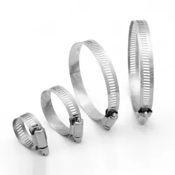 201 all steel straight hose clamp 10-16