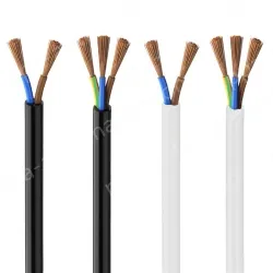 3 cores white Cable 0.75mm Nominal cross-section