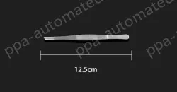 Stainless steel tweezers Straight round head (thick) 12.5cm