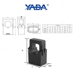 CTF24-300A/5A miniature open current transformer snap-on transformer for retrofitting
