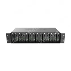 14-slot fiber optic transceiver chassis