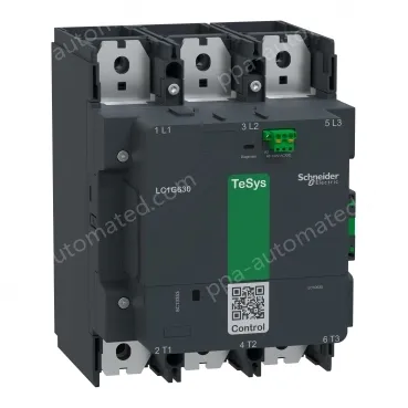 LC1G630LSEN Contactor, high power, TeSys Giga, 3P(3NO), AC-3, <=440V 630A, standard version, 200-500V AC/DC wide band coil
