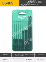 10Pcs single head, slotted 6mm, total length, 50/89/150mm-05469