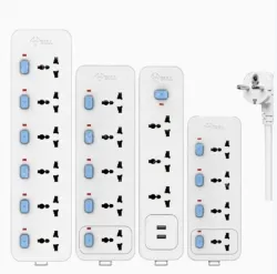 European standard 3-plug 2USB