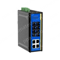 [100 Gigabit 4 Optical 4 Electrical] Ring Network Management Industrial Switch