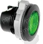 Red transparent button, plastic black border, can be equipped with lamp holder module
