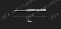 Stainless steel tweezers Straight round head (thick) 14cm