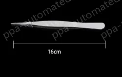 Stainless steel tweezers Straight tip (thick) 16cm