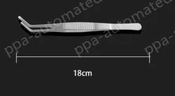 Stainless steel tweezers Curved round toe (thick) 18cm