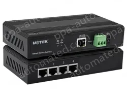 UOTEK 10/100M to 4 Ports RS-232/485/422 Serial Device Server
