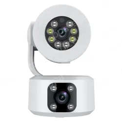 4MP-Full color night vision-Dual lens two-way voice camera