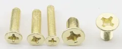 Golden Flat Head Screws M6*195