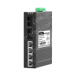 2 Ports 100M F(x) + 4 Ports 10/100M T(x) Din-Rail Unmanaged Industrial Ethernet Switch