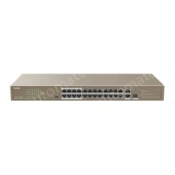 24FE+2GE/1SFP Rackmount Switch With 24-Port PoE