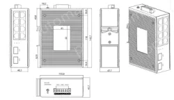 Unmanaged 8 Gigabit Electrical + 2 Gigabit SFP Industrial Ethernet Switch
