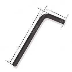 Black 8.0mm (short) - 2pcs