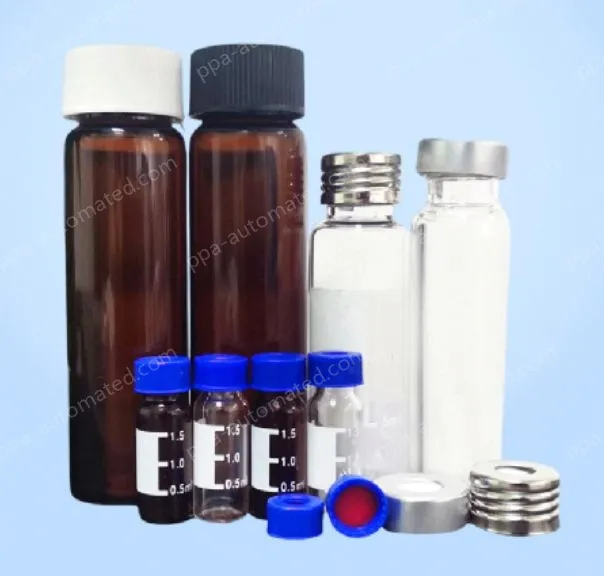 Chromatography vial with solid cap 60 ml