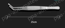 Stainless steel tweezers Curved round head (thick) 25cm
