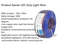 LED light connecting cable 26AWG*4 and (7/0.12TS)
