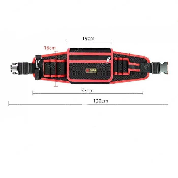 Red upgraded tool belt bag medium bag + mineral water hook