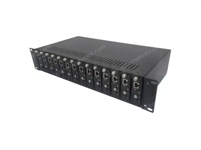 UOTEK UT-N602U14DP 14-slot Fiber Optic Transceiver Rack
