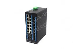 12-port 10/100/1000BASE-TX+12 SFP Managed Industrial PoE Switch