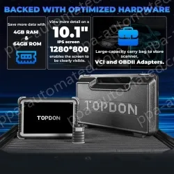 TOPDON Phoenix Plus Integrated Diagnostic Tool Bi-Directional Control Topology Mapping 41 Maintenance Services ECU Coding VAG 2 Years Update