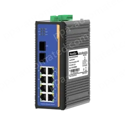 2 Ports Gigabit SFP + 8 Ports Gigabit T(x) Din-Rail Managed Industrial Ethernet Switch