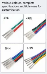LED light connecting cable 26AWG*10 and (7/0.12TS)