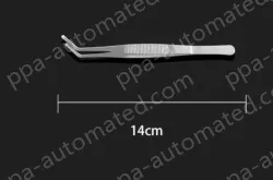 Stainless steel tweezers Curved round head (thick) 14cm