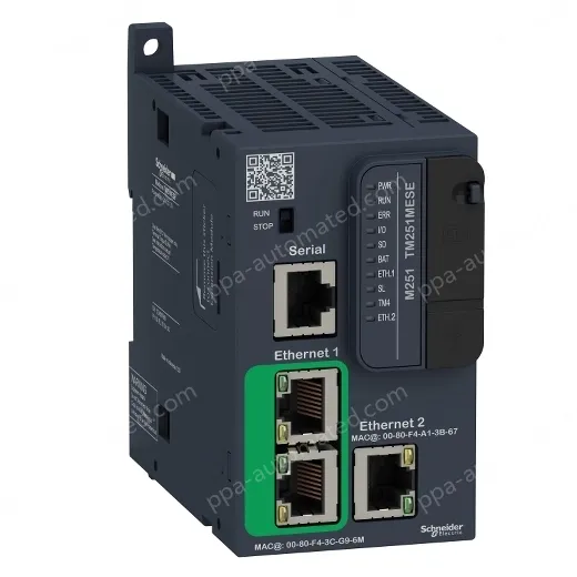 TM251MESE logic controller, Modicon M251, 2x Ethernet