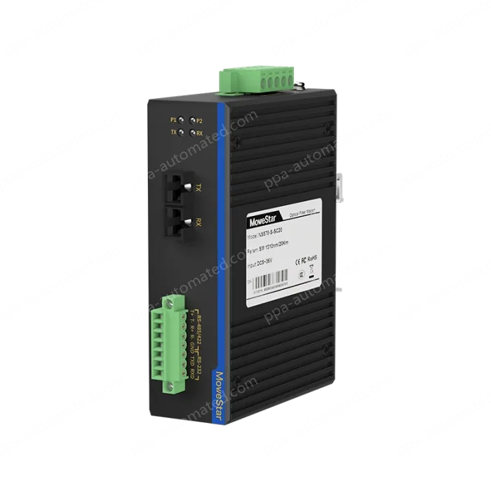 Din-Rail RS232/485/422 Serial To Fiber Modem