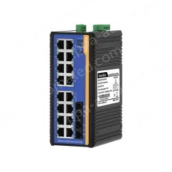 [100 Gigabit 2 Optical 16 Electric] Ring Network Management Industrial Switch