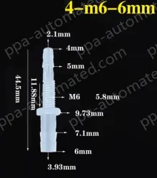 4-M6-6-Feed-through plastic connectors