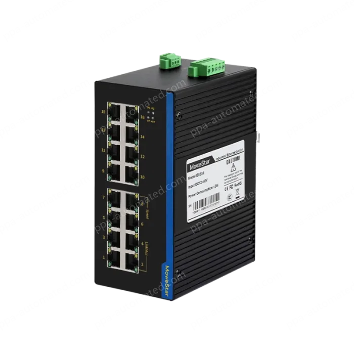16 Ports 10/100M T(x) Din-Rail Unmanaged Industrial Ethernet Switch
