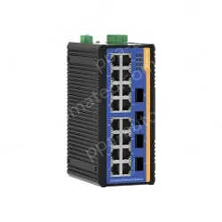 [Gigabit 4 optical 16 electrical] ring network managed industrial switch